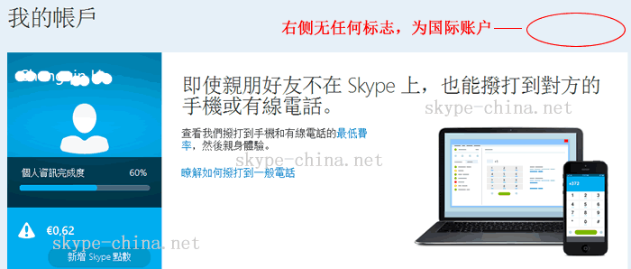 skype国际账户